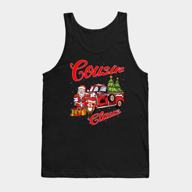 Cousin Claus Santa Car Christmas Funny Awesome Gift Tank Top by intelus